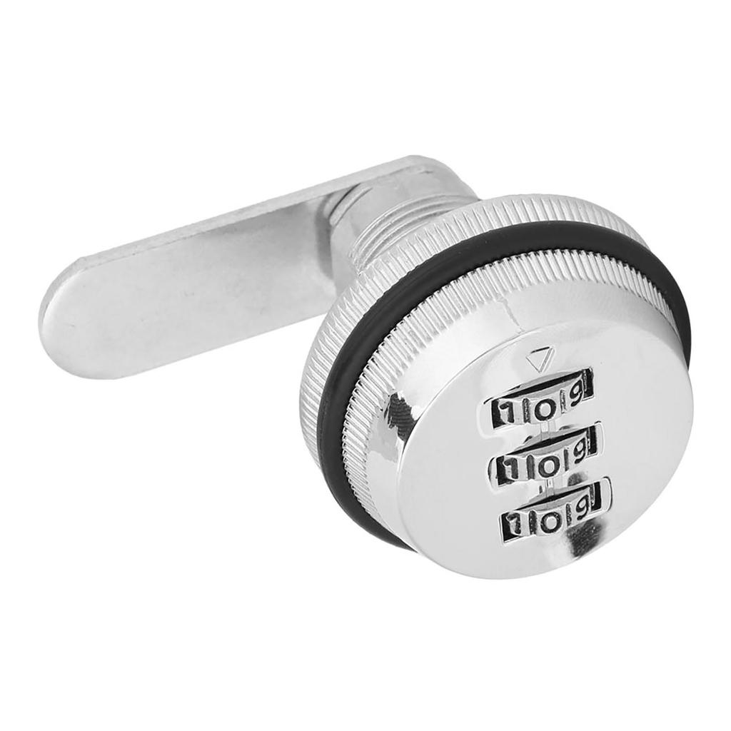 Liga de Zinco Combinação de Senha Camlock Armário Protetor de Código de Acesso de Três Dígitos(Prata)