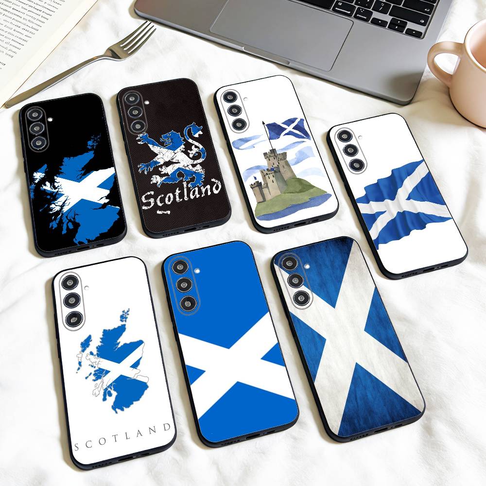 S-Scotland S-Scottish F-Flag phone Case For Samsung Galaxy A73,A72,A71,A70,A53,A52,A51,Others Soft Black Shell