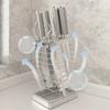 304 Steel Kitchen Knife Holder Countertop Home Use Restaurant Bar Chef Santoku Cleaver Storage Rack Knife Stand Organizer