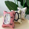 Portable Wet Wipes Case Bow Print Flip Cover Tissue Box Baby Stroller Hanging Tissue Dispenser Holder Car Napkin Storage Bag