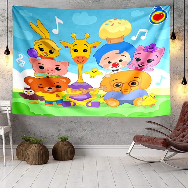 Colorful Clown Music Tapestry, Unique Design Tapestry, Wall Decor for Bedroom,Livingroom, Playroom,Heartwarming Fan Holiday Gifts