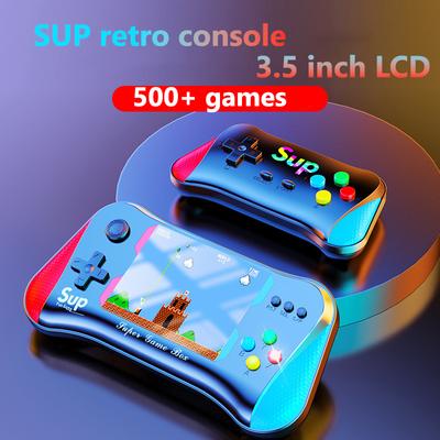 Retro portátil mini console de videogame portátil 8 bits 3,5 polegadas LCD colorido jogador de jogo infantil integrado 500 jogos para presente de Natal infantil