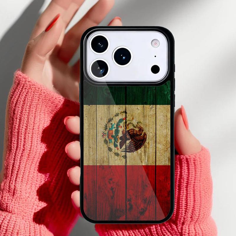 Vintage Mexico Mexican Flag Phone Case for iPhone 17 Air 16e 15 14 13 Pro Max Back Cover for 12 11 Pro Coque