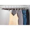Nature  Solid Wood Deluxe Wooden Pants Hangers Bottom Hanger Jeans Hanger Skirt Hanger with 2-Adjustable Clips Anti-Rust Hook