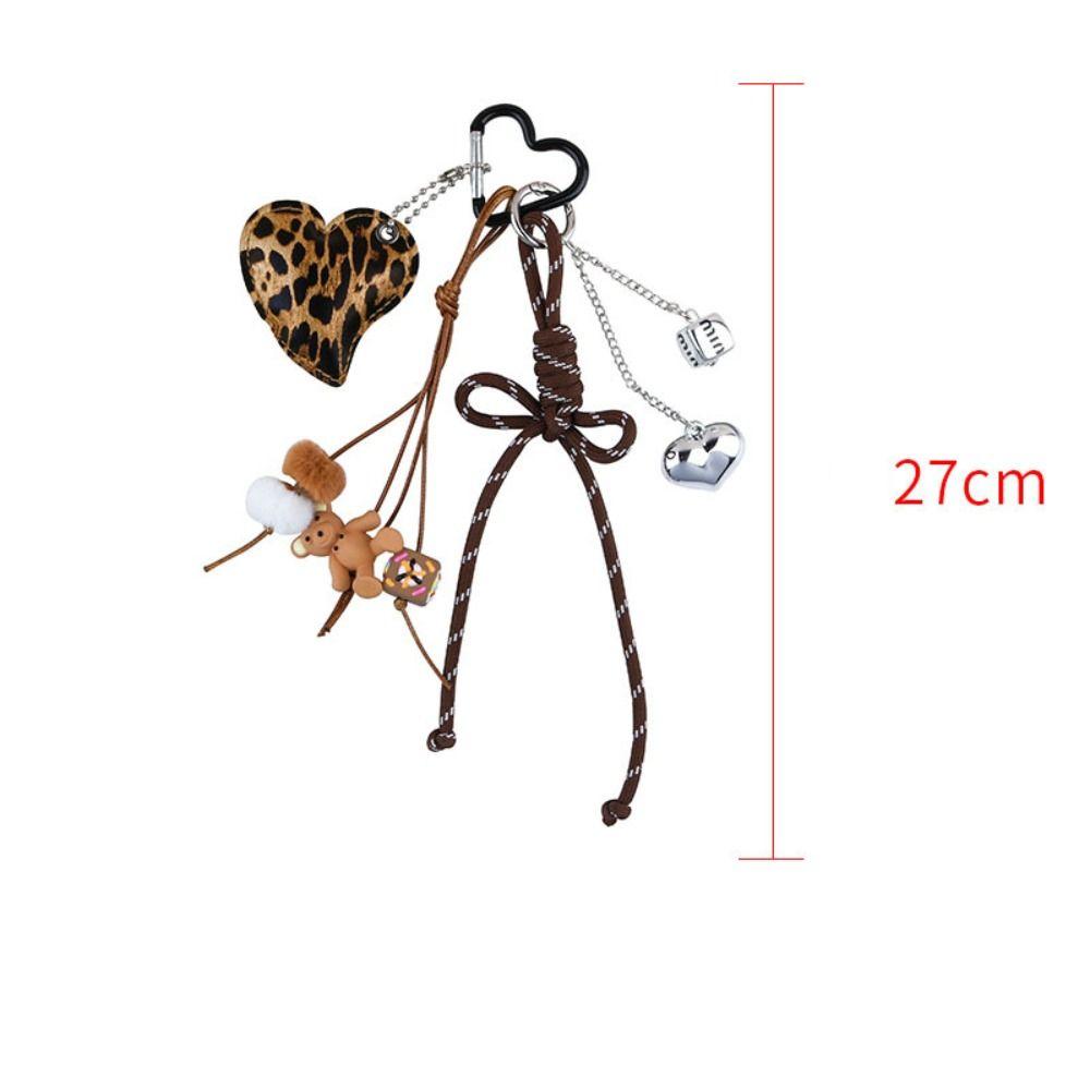 Sweet Heart Purse Hanging Pendants Bow Hanmade Rope Keychain Bag Pendants