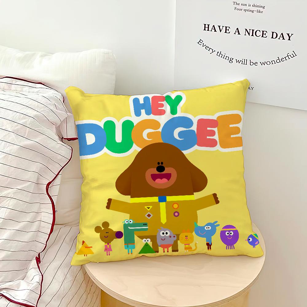 Cartoon Hey d-Duggees Cute Cozy Soft Pillow Case for Sofa Living Room Home Office Decor Protective Covers