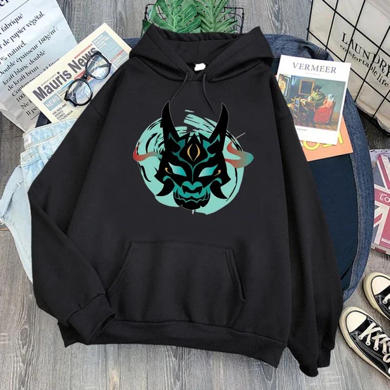 Hu Tao Genshin Impact Hoodies Men Kawaii Cartoon  Fashion Harajuku Streetwear Graphic Hoody Unisex Sweatshirts