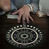 Metaphysical Message Board Mat Witchcraft Fortune Telling Altar Board Divinations Pendulum Board Round Dowsing Board
