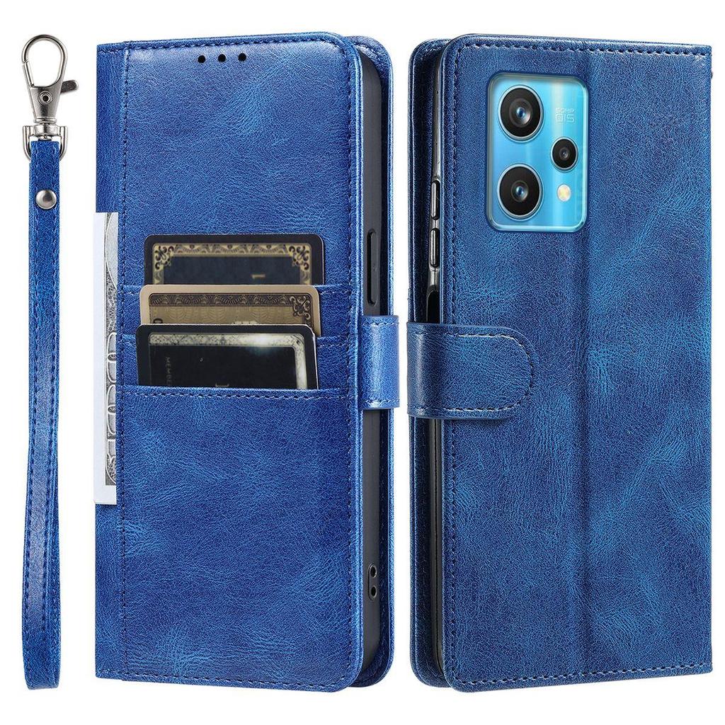 Cover for Realme 9 4G,9 Pro+,Narzo 50 Pro 5G Retro PU Leather Flip Wallet Phone Case Multi Card Slots