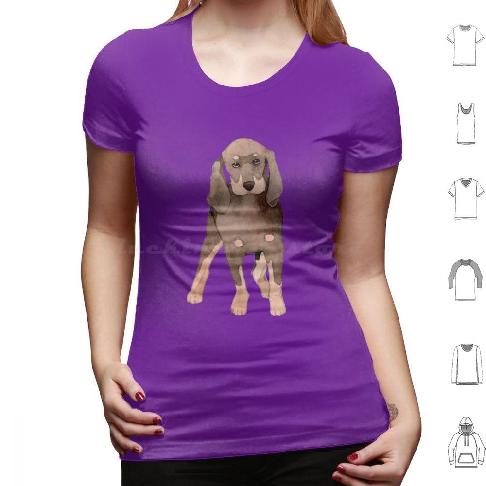 Cute Coonhound Puppy For Dog Lovers T Shirt 6xl Cotton Cool Tee Coonhound Dog Hound Redbone Coonhound Bluetick Coonhound Dogs