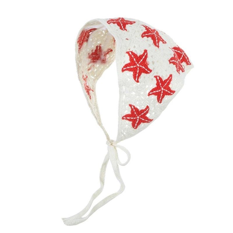 

Girl Floral Headband Elegant Headscarf Creative Headband Hair Scarf Headwear Gifts Warm Colorful Head Wrap