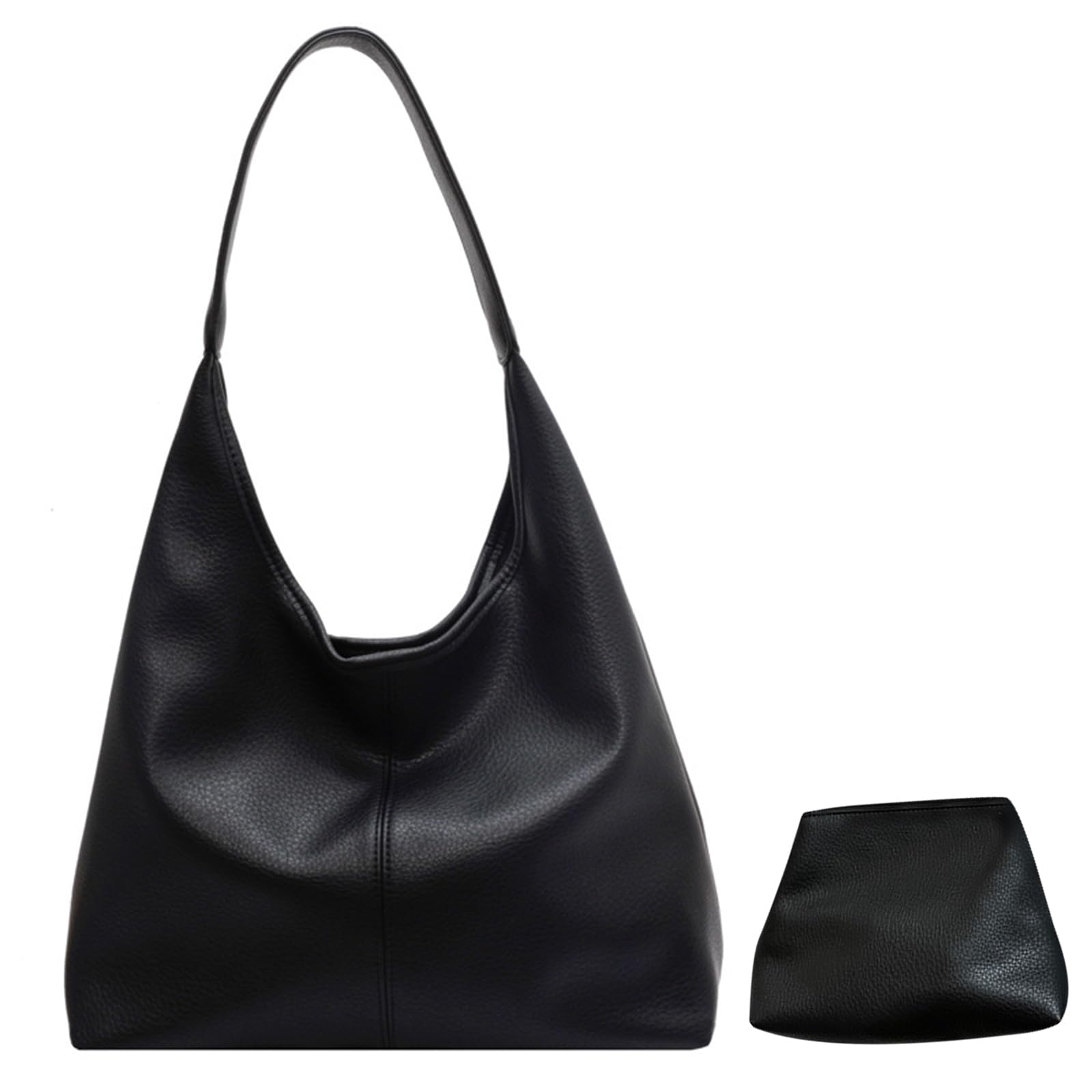 

Maytopia Tote Bag, Shoulder Bag, Handbag, Parent-Child Bag with Pouch, Inner Bag, Synthetic Leather, PU Leather, Soft, Large Capacity, A4 Size,
