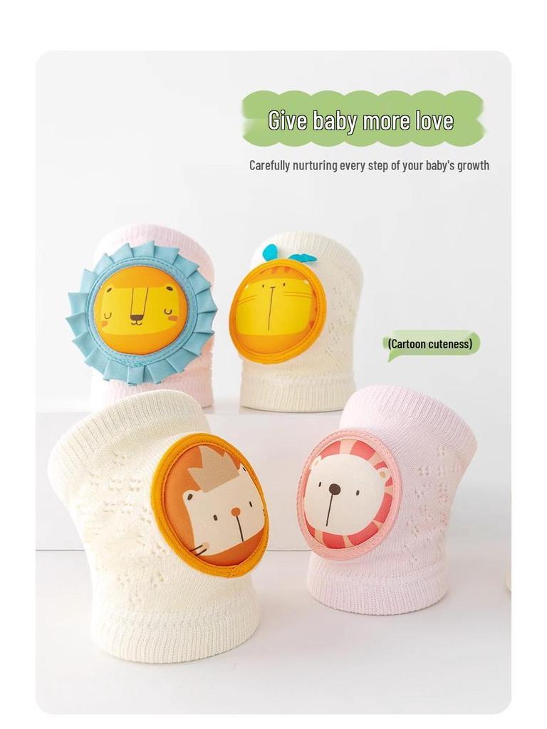 Summer Thin Baby Knee Pads for Crawling and Walking - Breathable Anti-Fall Protective Sleeves for Kids