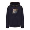 Retro Ethnic Style Men's Fleece-Lined Hooded Sweatshirt with Embroidery