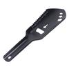 Wielofunkcyjna łopata kempingowa ze stopu aluminium mała survivalowa łopata wielonarzędziowa do pieszych wędrówek na świeżym powietrzu czarna