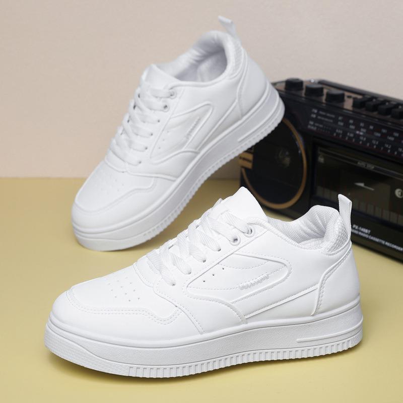 Women's Shoes Little White Shoes New Breathable Soft-soled Sports Shoes Student Military Training Platform Casual Board Shoes