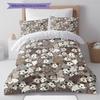 Cartoon Animal Art Pattern Bedding,Quilt Set Quilt Cover Pillowcase Home Birthday Gift (1 * duvet cover + 2 * pillowcase, without core)