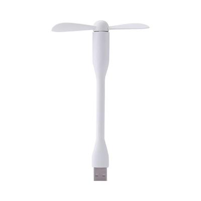 Mini Flexible Foldable USB Fan for Laptop - White