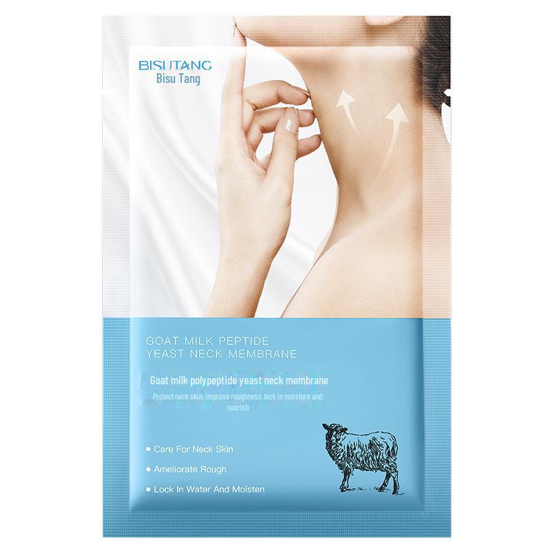 Bisutang Goat Milk Polypeptide Neck Mask: Whitens, Moisturizes, and Lifts for Fine Lines and Swan Neck Care.