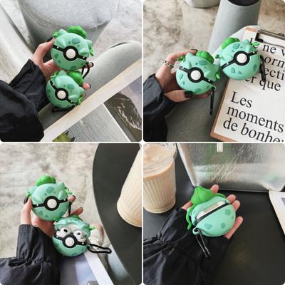Pokemon Kikker Groene Bal Voor Airpods Pro 2 Hoes, Schokbestendige Beschermende Siliconen Anime Cover Voor Airpods 1/2/3 Hoes Kids Funda