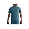 Dri-FIT Primary Crew Neck Comfortable Casual Solid Color Short Sleeve T-Shirt Men Tops Smoke-Blue HJ4043-006