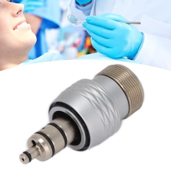 Dental-Handstück-Adapter, Hochgeschwindigkeits-2-Loch-Edelstahl-Dental-Handstück-Konverter
