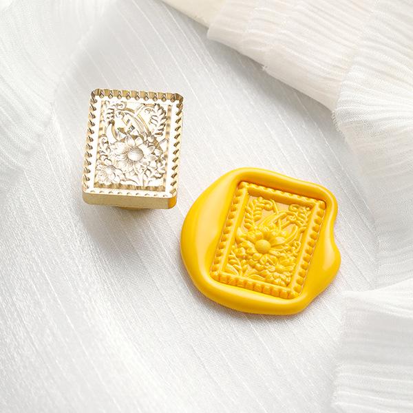 November's Huidisi Irregular Embossed Literary Wax Seal Copper Stamp