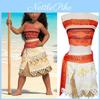 Enchanting Moana Princess Costume For Kids And Adults With Sleeveless Design