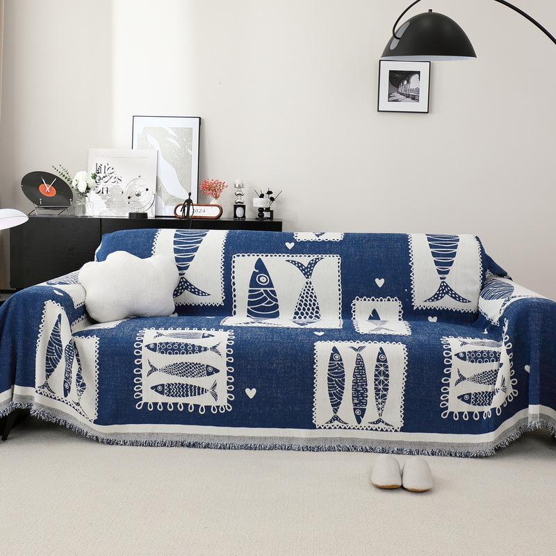 INS Style Sofa Towel Four Seasons Universal Simple Anti-Scratching Sofa Cover Cloth Full Covered Sofa Cover Dustproof Sofa Cover
