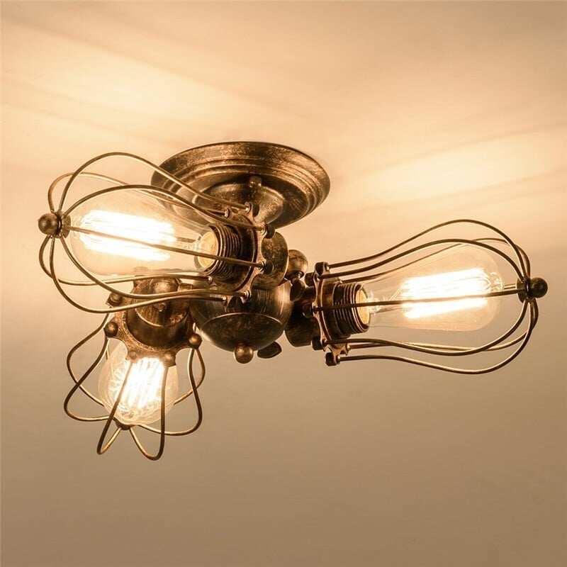 Vintage Ceiling Light LED Retro Light Fixture Wall Light Ceiling