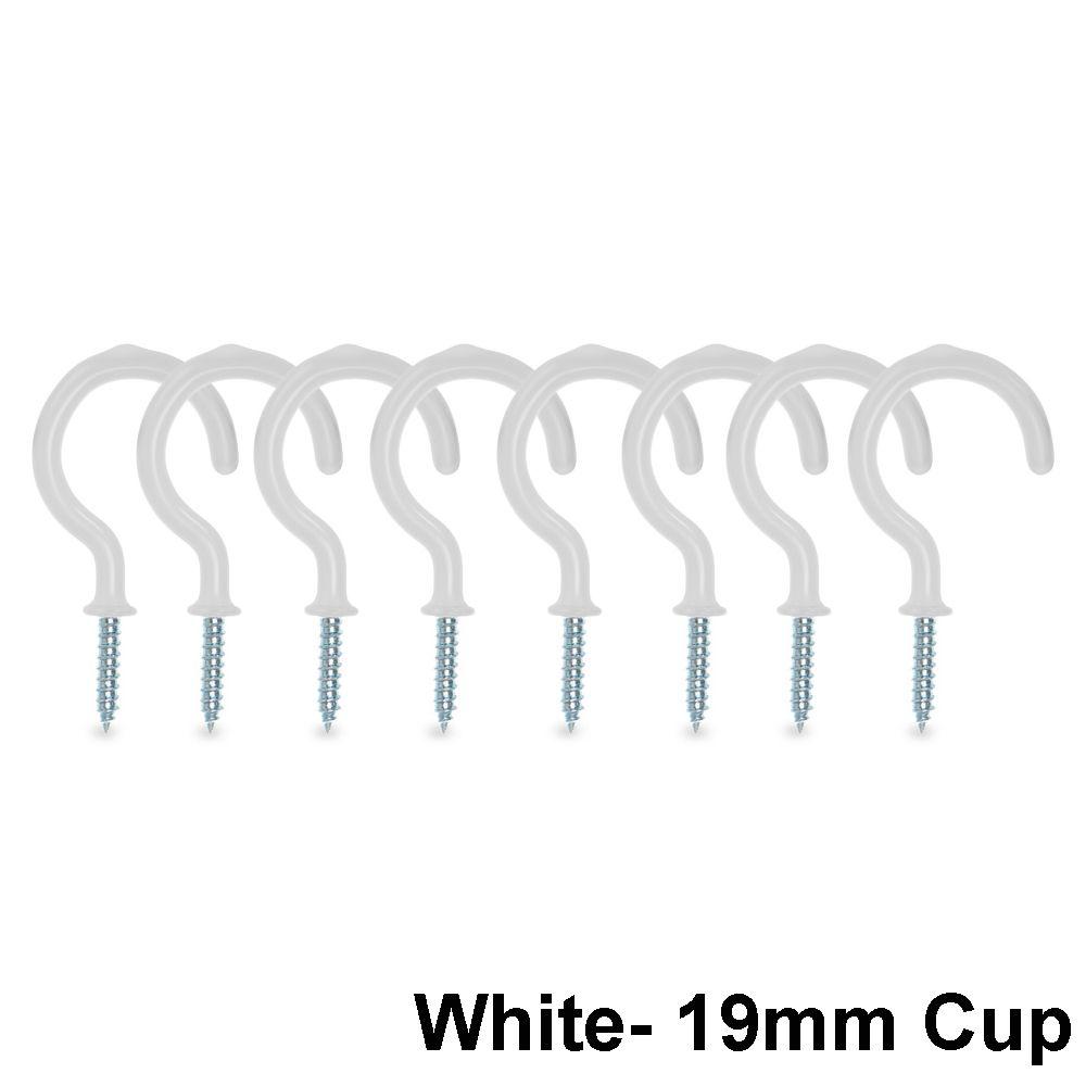 Coated Ceiling Hanger Hardware Tool Dipping Cup Hooks Kitchen Loop Peg Mug Shouldered Screws
