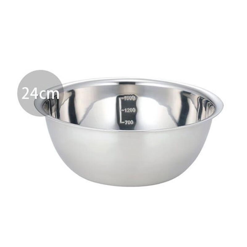 Stainless Steel Multi-Purpose Measuring Mixing Bowl 24cm, 2600ml
