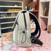 Solid Color Women's Backpack Student Schoolbag