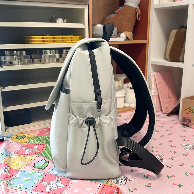 Solid Color Women's Backpack Student Schoolbag