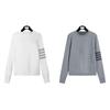 TB Unisex Long-Sleeve Hoodie, New American Style, Loose Fit, Four-Bar Design for Spring/Autumn