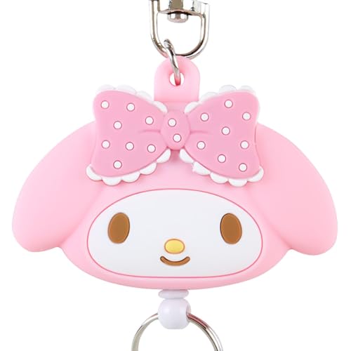 Sanrio Face-shaped Reel Keychain My Melody Key Mascot My Melody-chan My Melody 13.4 X 6.5 X 1.8cm Character 168653