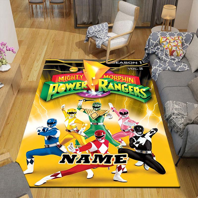 Custom 1Pc Power Rangers Heroic Team Rug Office Carpet Indoor Outdoor Entrance Doormat Nonslip Soft And Comfortable Living Room D2915223