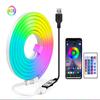 5V RGB Bluetooth LED Neon Light Strip - USB, Flexible, Full Color, Waterproof, DIY Atmosphere Lighting