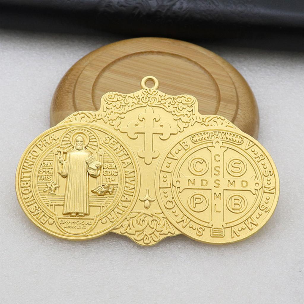 Christian Crosses Hanging Ornament Unique Religious Antiqued Metal Keychain Pendant Decoration for Prayer Necklace Charm