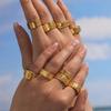 Minimalist Textured Open Ring - Cold Style Fashion Jewelry for Index Finger