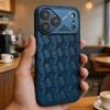 iPhone 17 Pro Max Wave Pattern Leather Magnetic Phone Case
