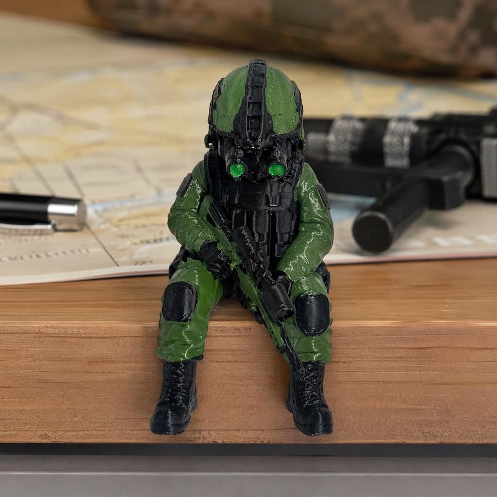 Tactical Mini Soldier Figurine Tactical Sniper Mini Figurine for Ornaments Enthusiasts Decorative Collectors