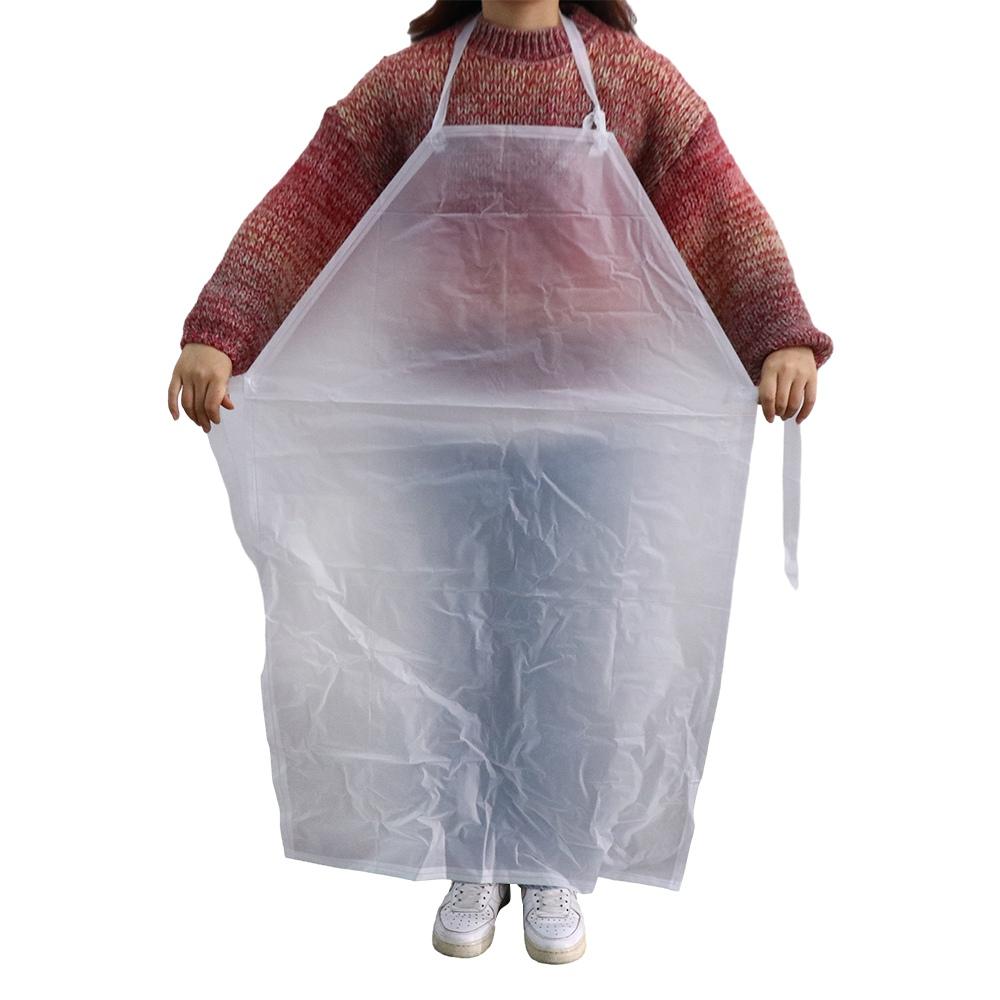 

Thicker PVC Apron Anti-fouling Waterproof Apron Work Clothes Transparent Apron Woman/Man прозорий