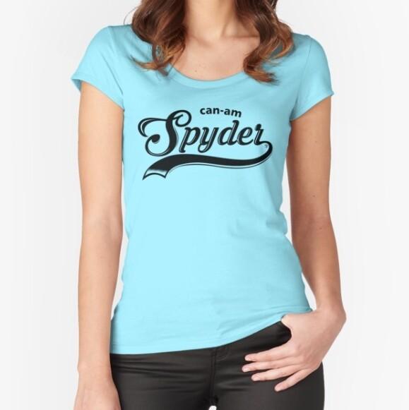 Fitted Scoop T-Shirt Can-Am Spyder Black Logo XL