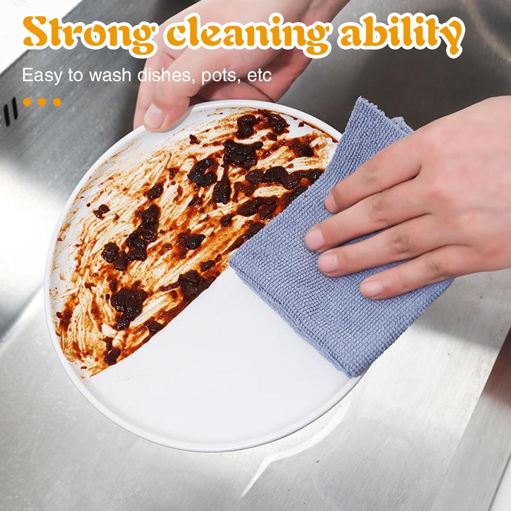 20pcs/box Removable Magic Rag Microfiber Cloth Removable Wiping Cloth Disposable Reusable Absorbent Scouring Dishrags