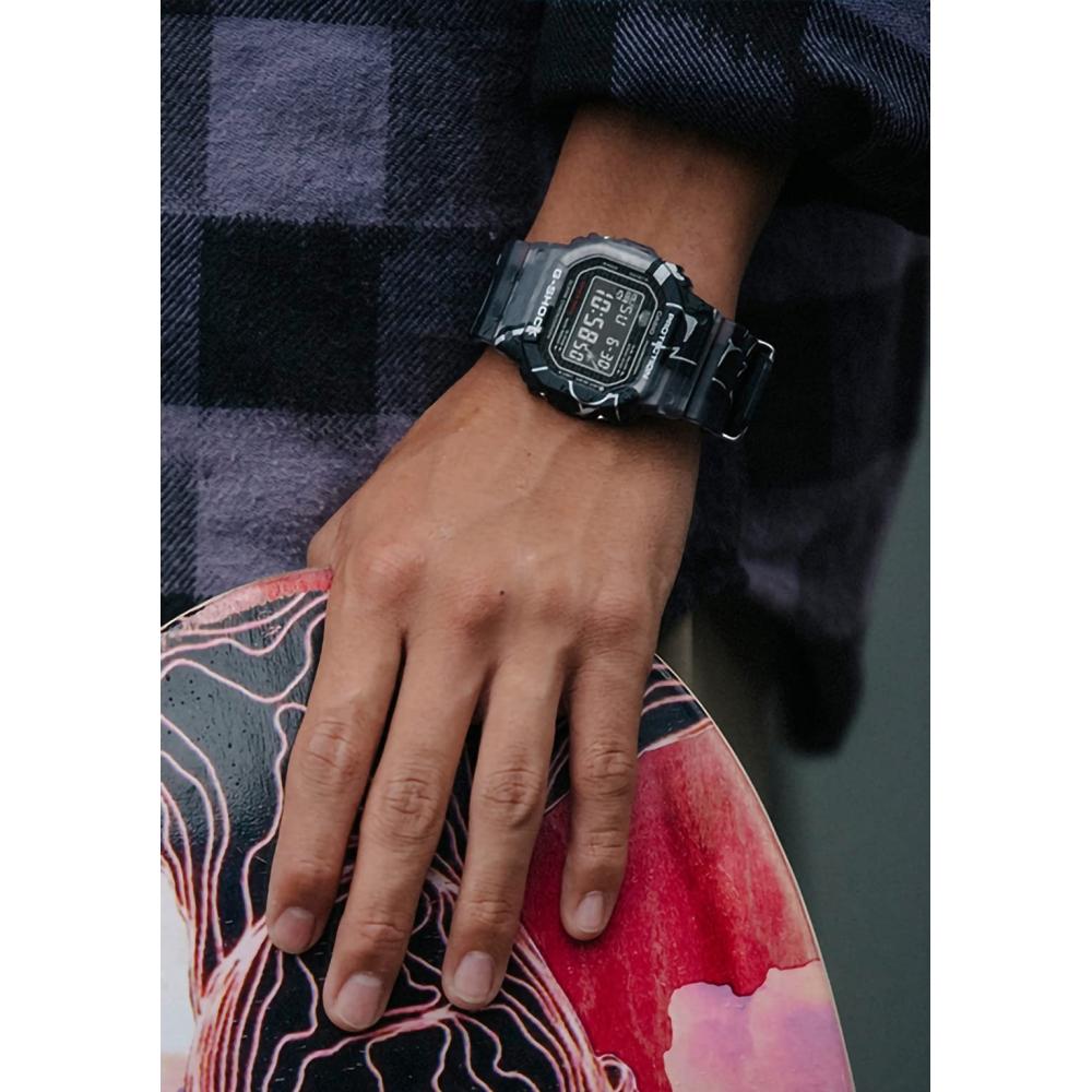 [Casio] G-Shock Watch Metal Case Screw Back Street Spirit Series DW-5000SS-1JR Men's Black Matte Skeleton