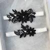 Sexy Fashion Lingerie Wedding Garter Belt Bride Cosplay Party Accessories Bowknot Flower Lace Elastic Leg Ring Bridal Leg Garter