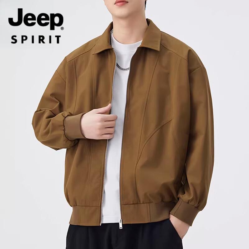 JEEP SPIRIT Men's Spring Autumn Windproof Waterproof Jacket