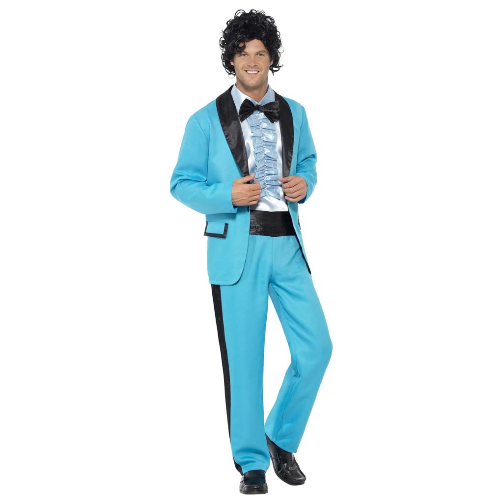 Smiffys Mens 80s Prom King Costume Suit