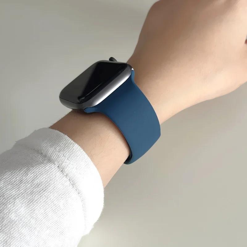 Band For Watch series 11-10 46 mm 44 mm 45mm 49mm 40mm 42mm 41mm Silicone bracelet iWatch 9 8 7 6 SE-ultra 3/2 straps